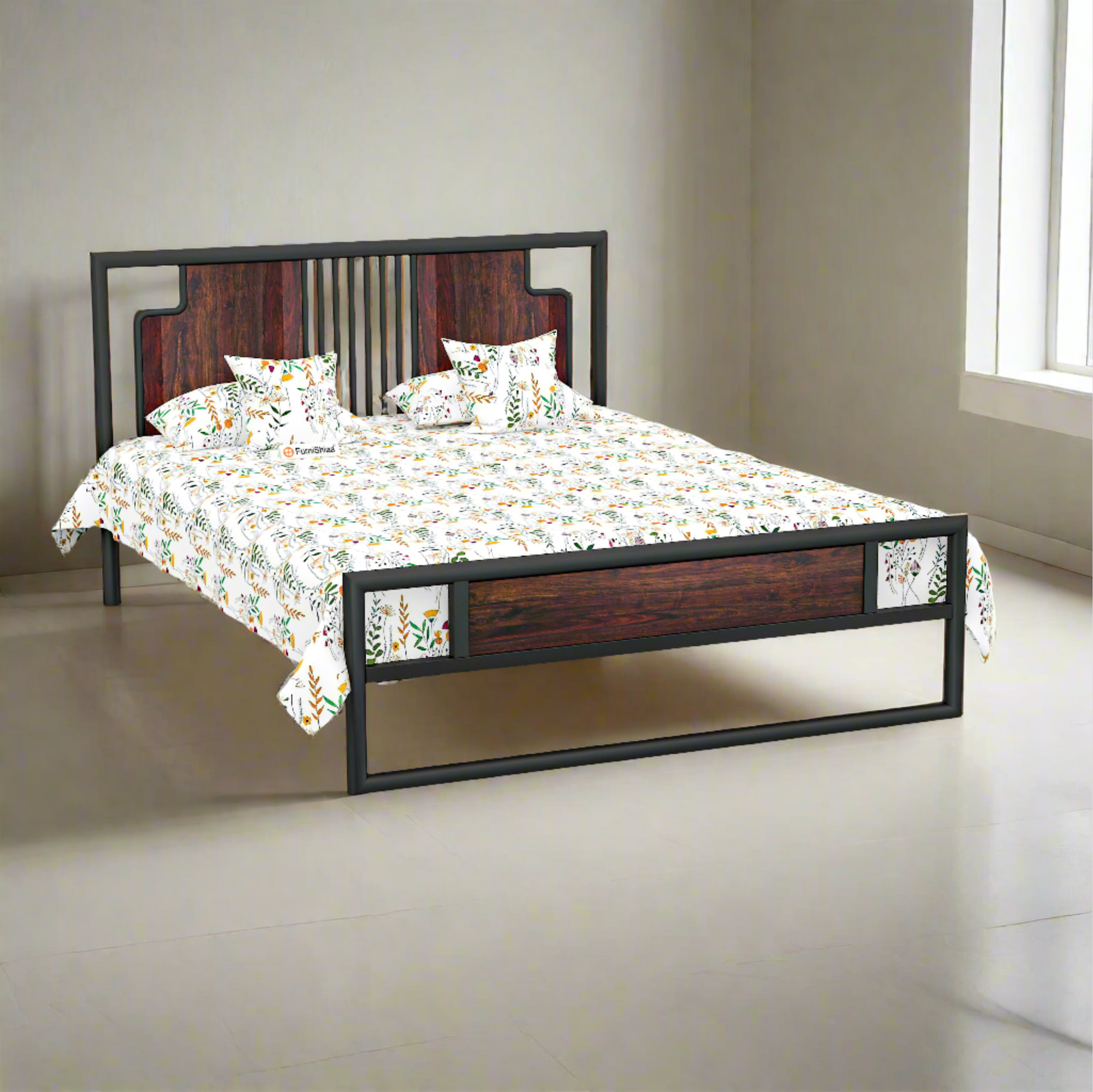 MetalCraft Beautiful Modern Design Iron Bed - Furnishiaa -  -